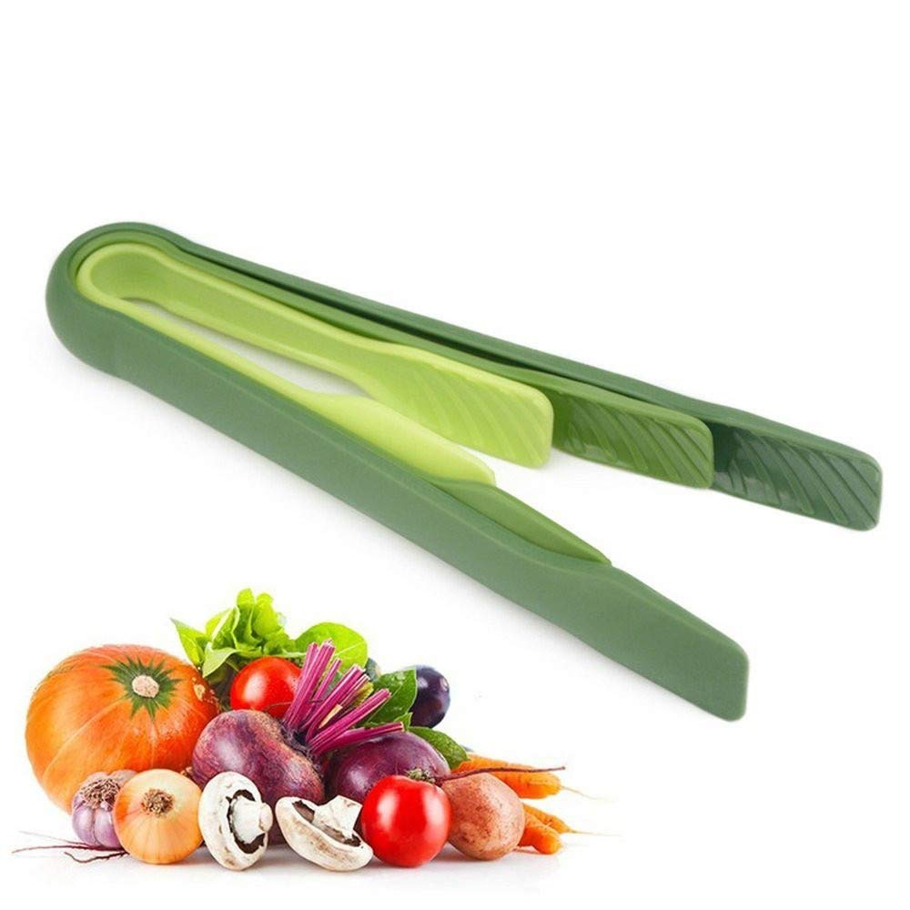 Cabilock 3-Piece Stainless Steel Food Serving Tongs Set - Salad Tongs, Bread Clip & Food Clamp for BBQ, Buffet, Kitchen & Party Serving | Dishwasher Safe & Durable