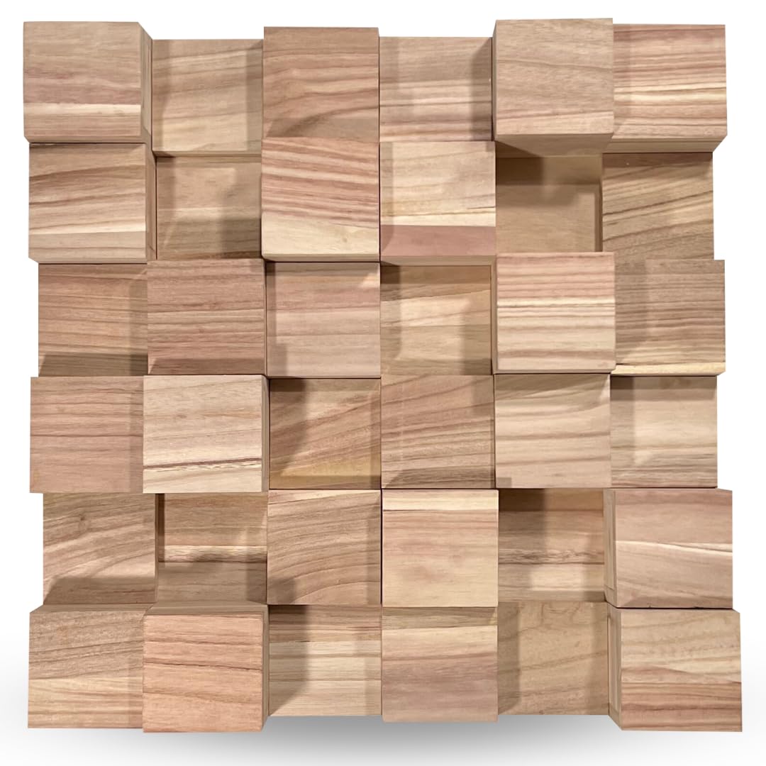 Premium Wood Acoustic Diffuser Panel - Natural Sound Absorption & Echo Reduction for Home Studios, Theaters & Offices - Handcrafted Wooden Sound Panels for Professional Audio Control
