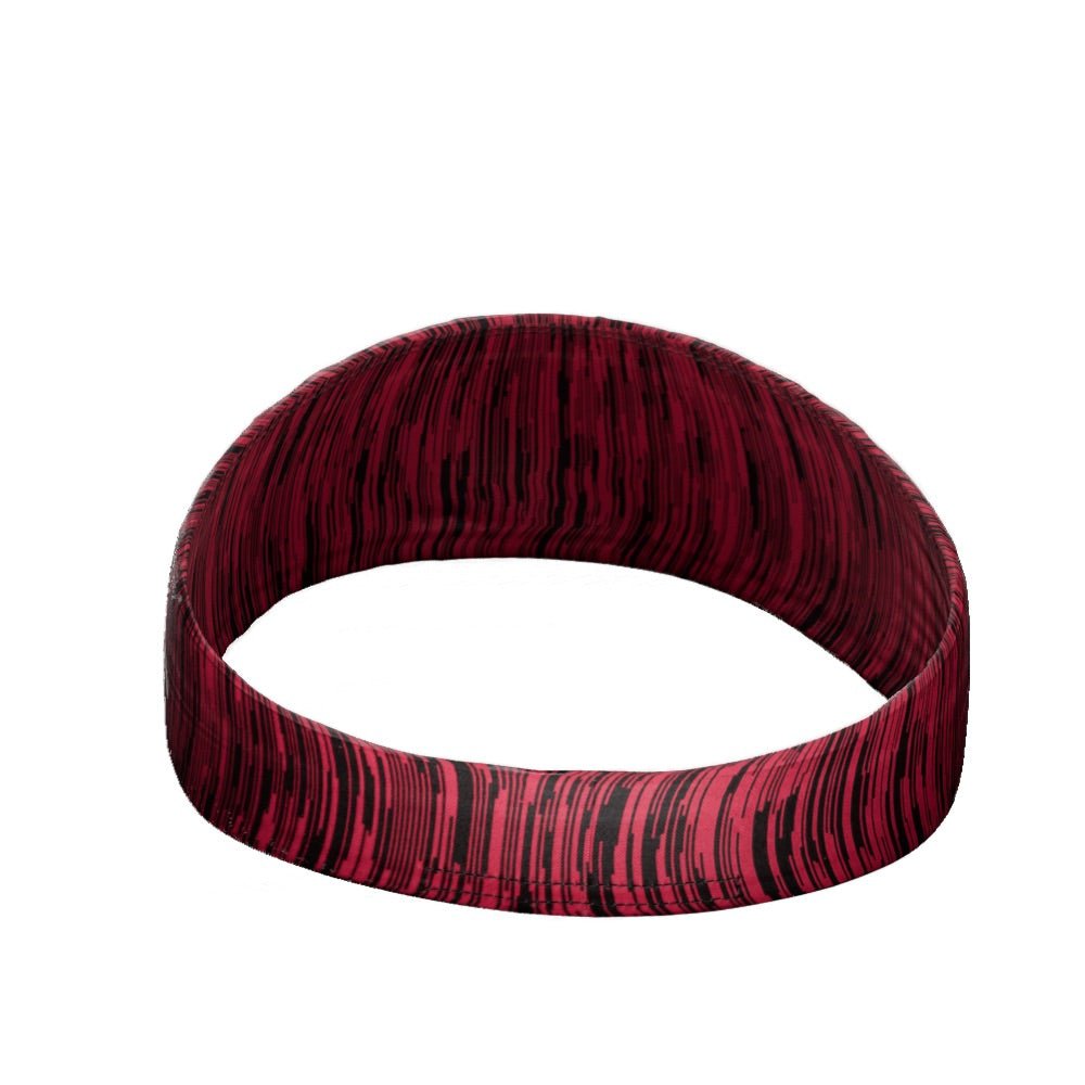Red Static Headband for Women & Men - Soft & Comfortable Stretchable Hair Band for Sports, Workouts, Yoga, and Everyday Use