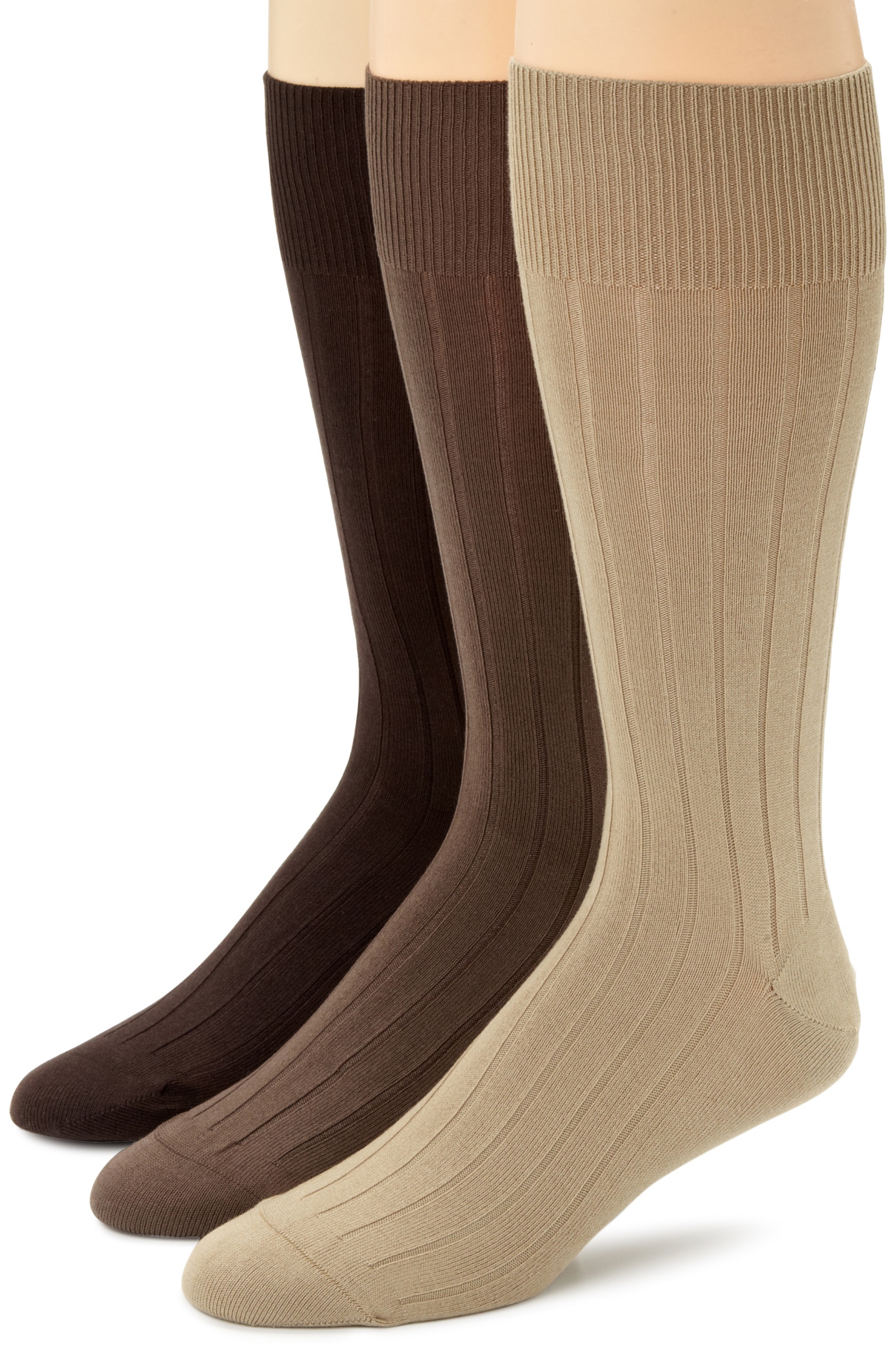 Calvin Klein Men's 3-Pack Cotton Rich Dress Rib Socks - Comfortable Formal & Business Socks for Office, Wedding & Daily Wear