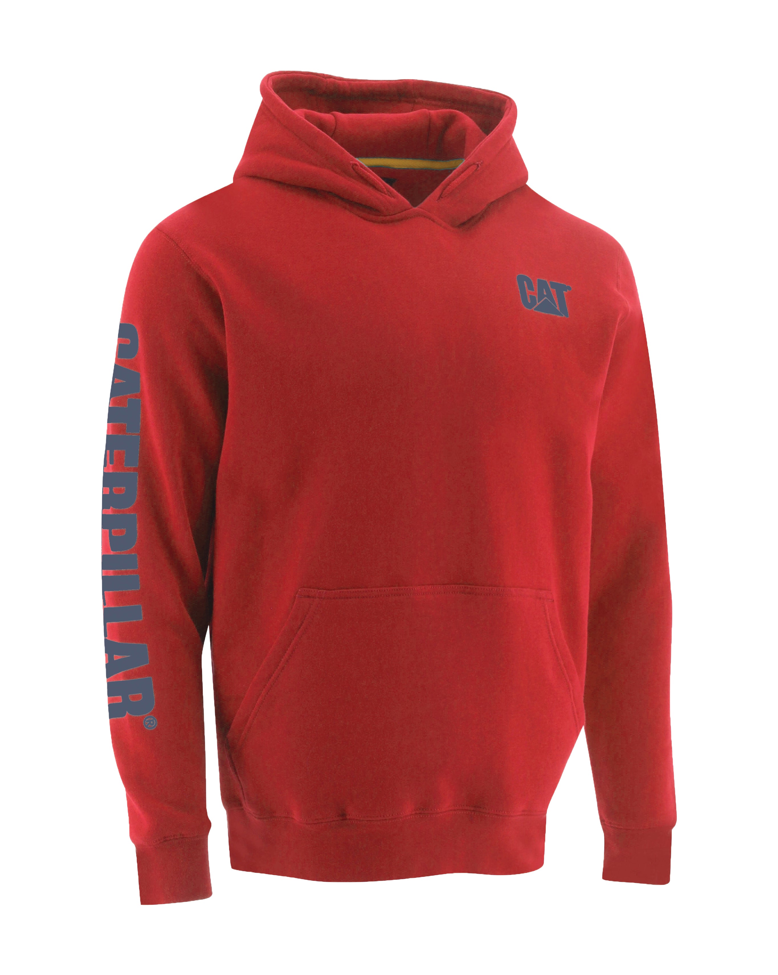 Men's CAT Logo Banner Pullover Hoodie - Comfortable & Stylish Casual Wear for Work, Outdoor & Everyday Use