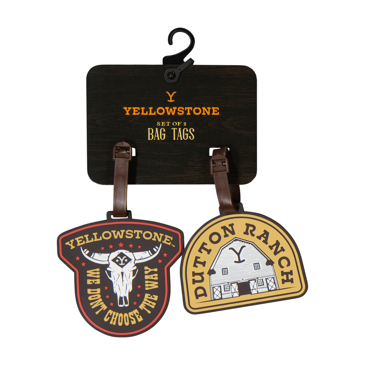 Yellowstone Dutton Ranch 2-Piece Luggage Tag Set - Durable Travel Accessories for Suitcases & Backpacks | Perfect for Vacation, Business Trips & Outdoor Adventures