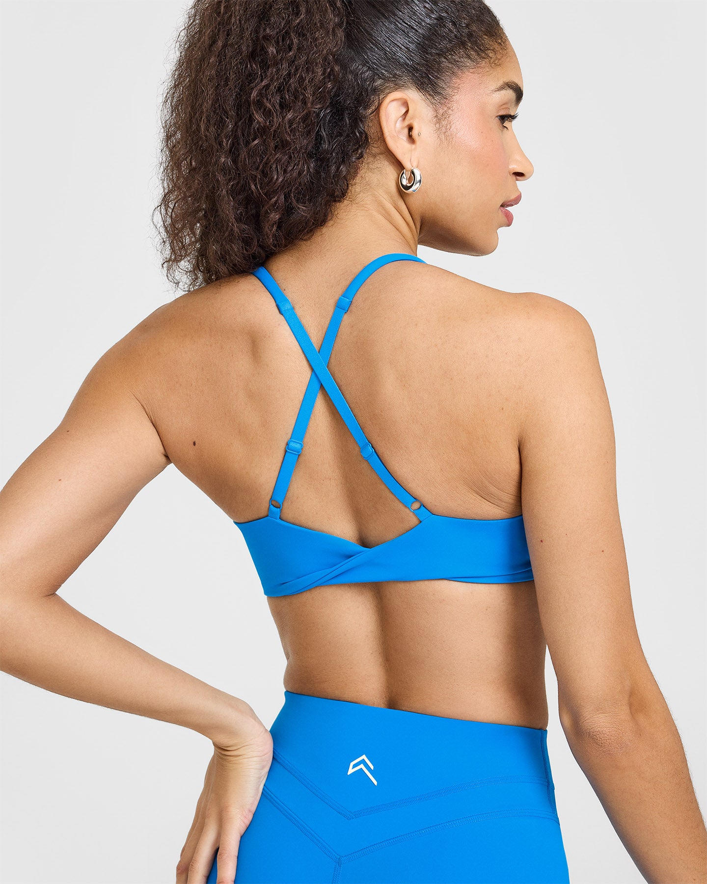Seamless Wireless Bralette - Comfortable Micro Bra in Tropical Blue for Yoga, Lounge & Everyday Wear