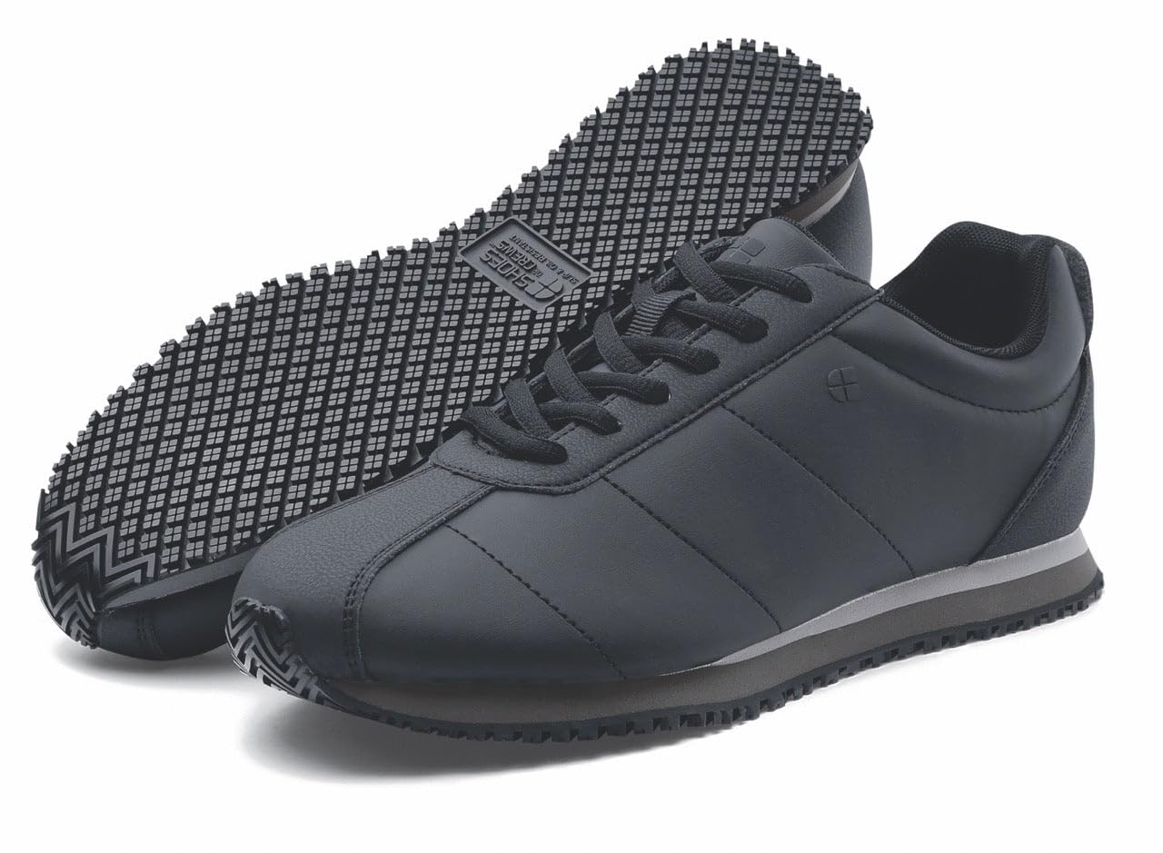**Shoes for Crews Avery - Women's Slip Resistant Work Shoes - Water Resistant Black Non-Slip Safety Shoes for Restaurant, Hospital & Retail Workers**