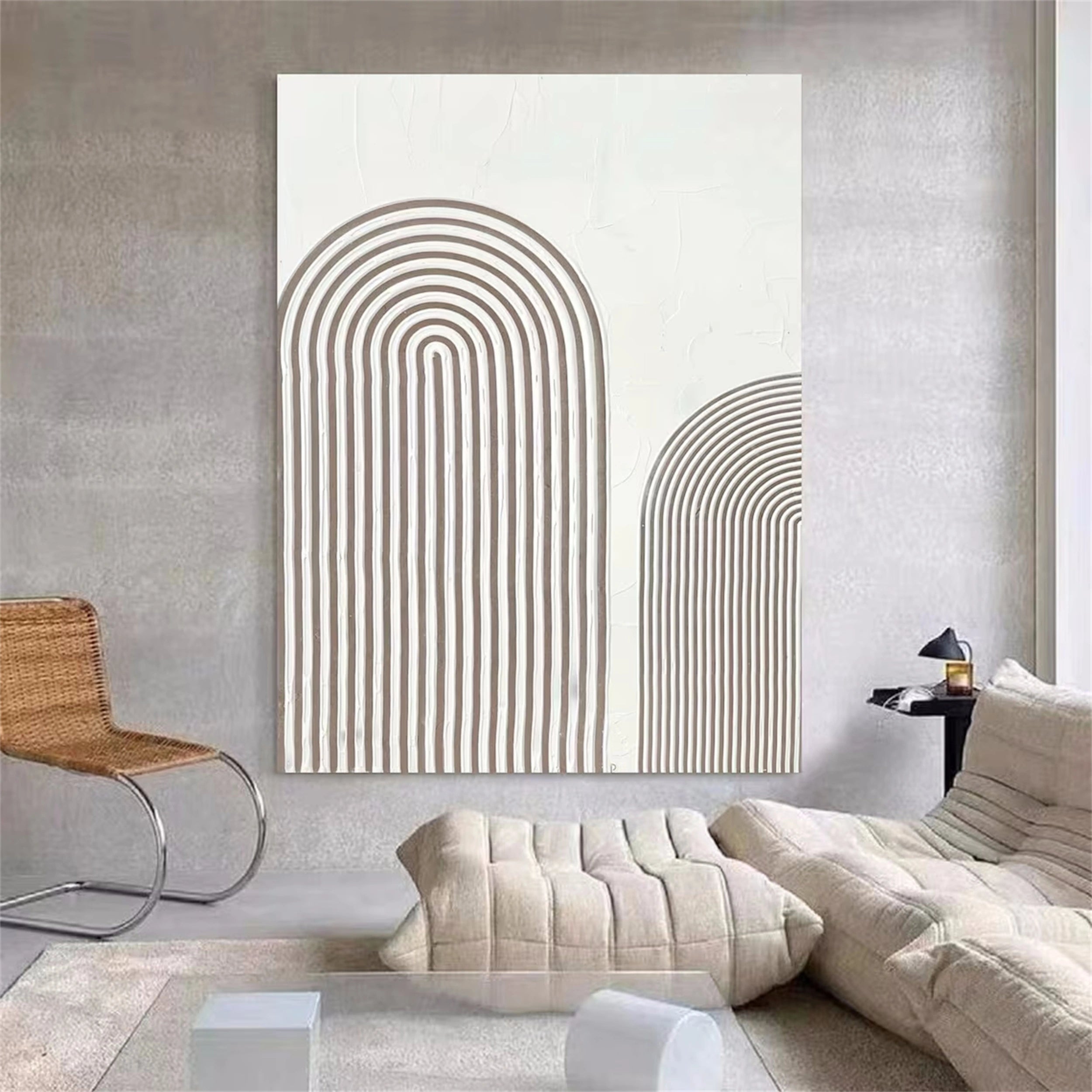 Beige & Brown Abstract Wall Art Print #BB078 - Modern Home Decor for Living Room, Bedroom & Office