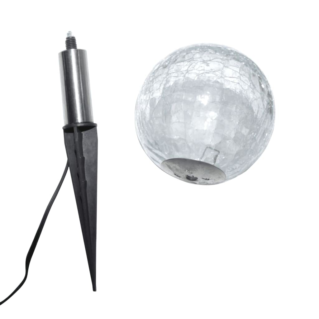 FAMIROSA 6-Pack Solar LED Garden Lights with Spike Anchors - 5 lbs - Outdoor Landscape Lighting for Pathways, Yards, and Gardens