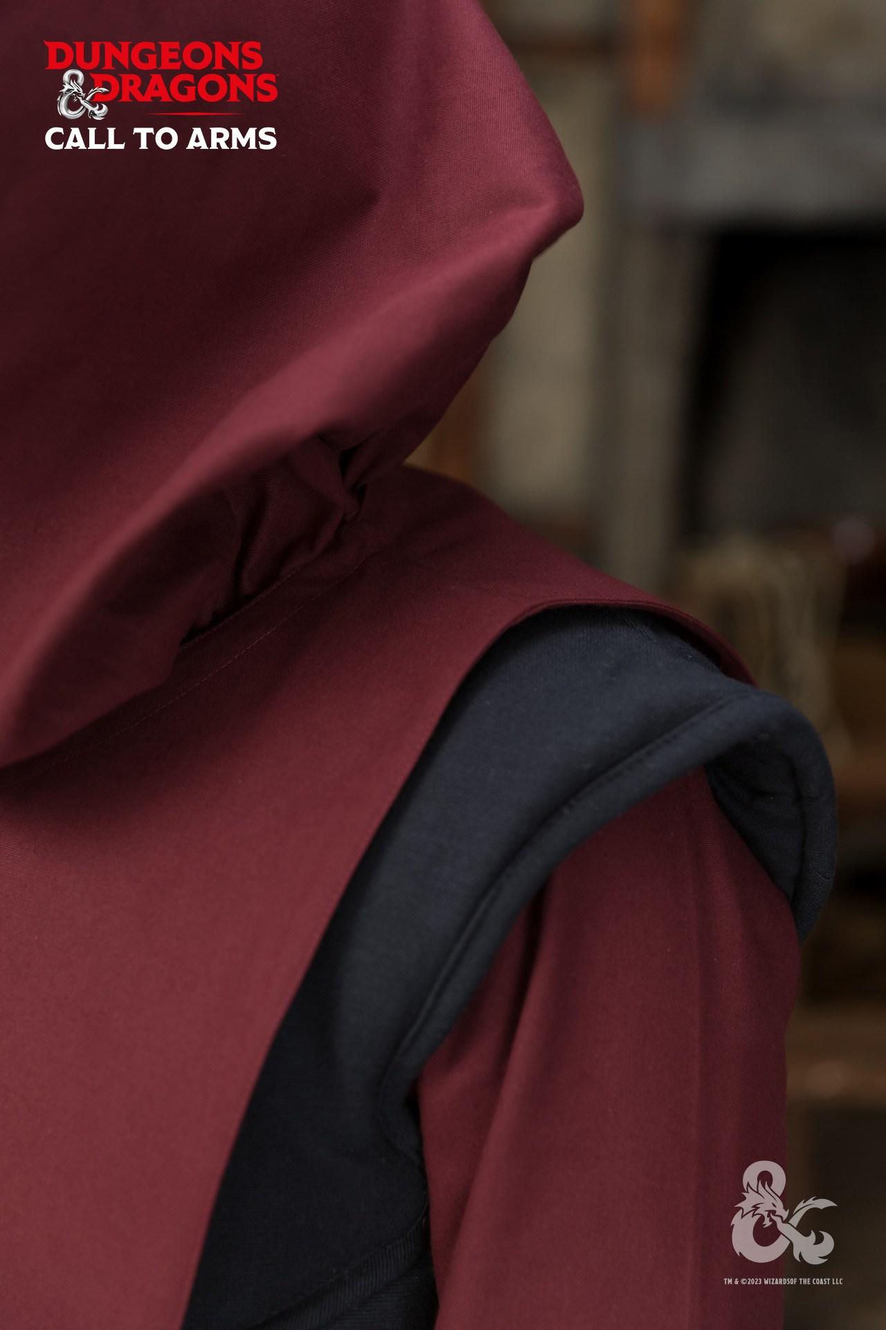 Dungeons & Dragons Paladin Tabard - Burgundy Medieval Costume for LARP, Cosplay & Renaissance Fairs | Perfect for D&D Adventurers & Fantasy Enthusiasts