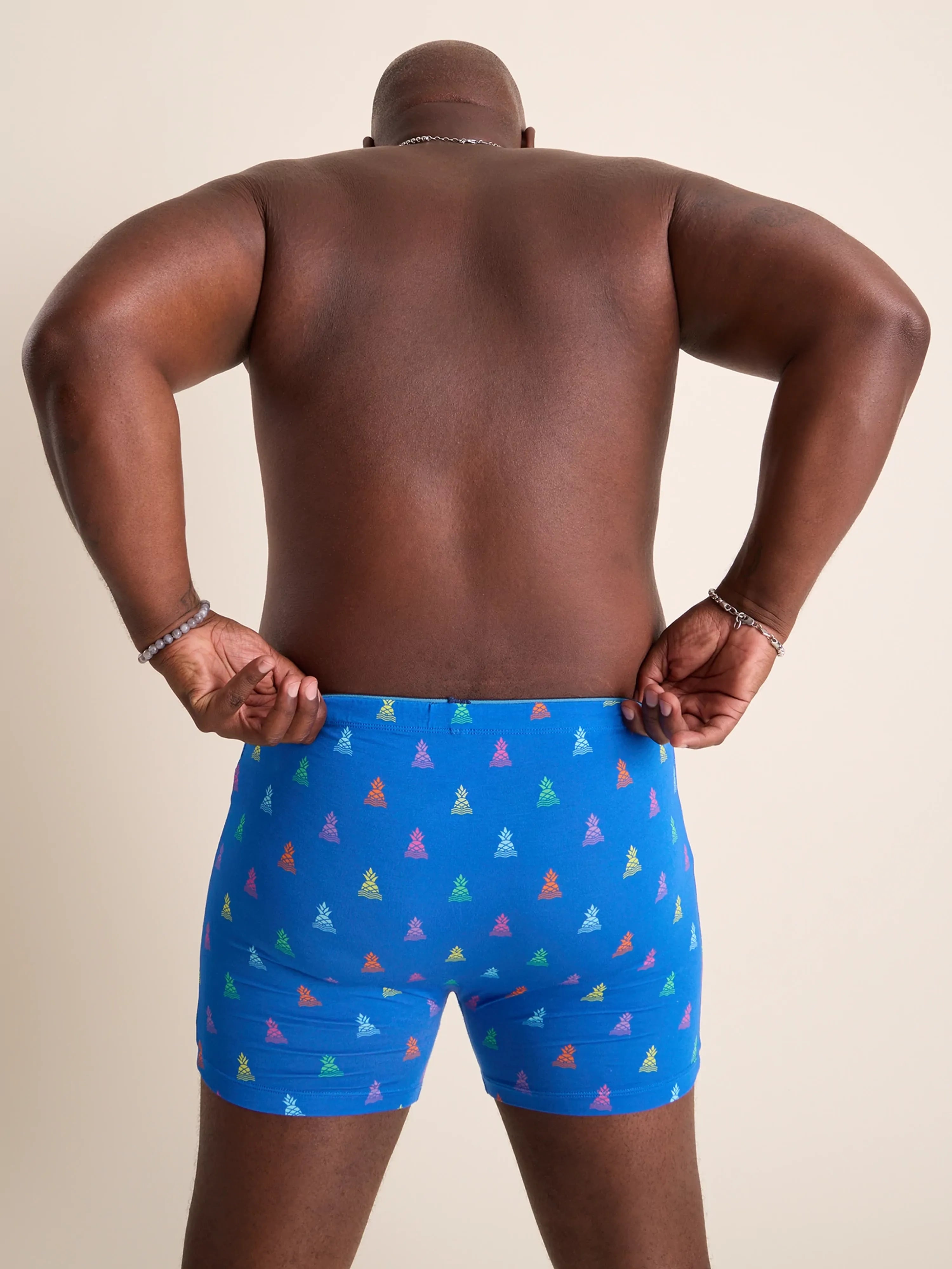 Chubbies The Brand Deals Boxer Briefs for Men - Soft & Comfortable Bright Blue Underwear | Perfect for Workout, Lounge & Everyday Wear