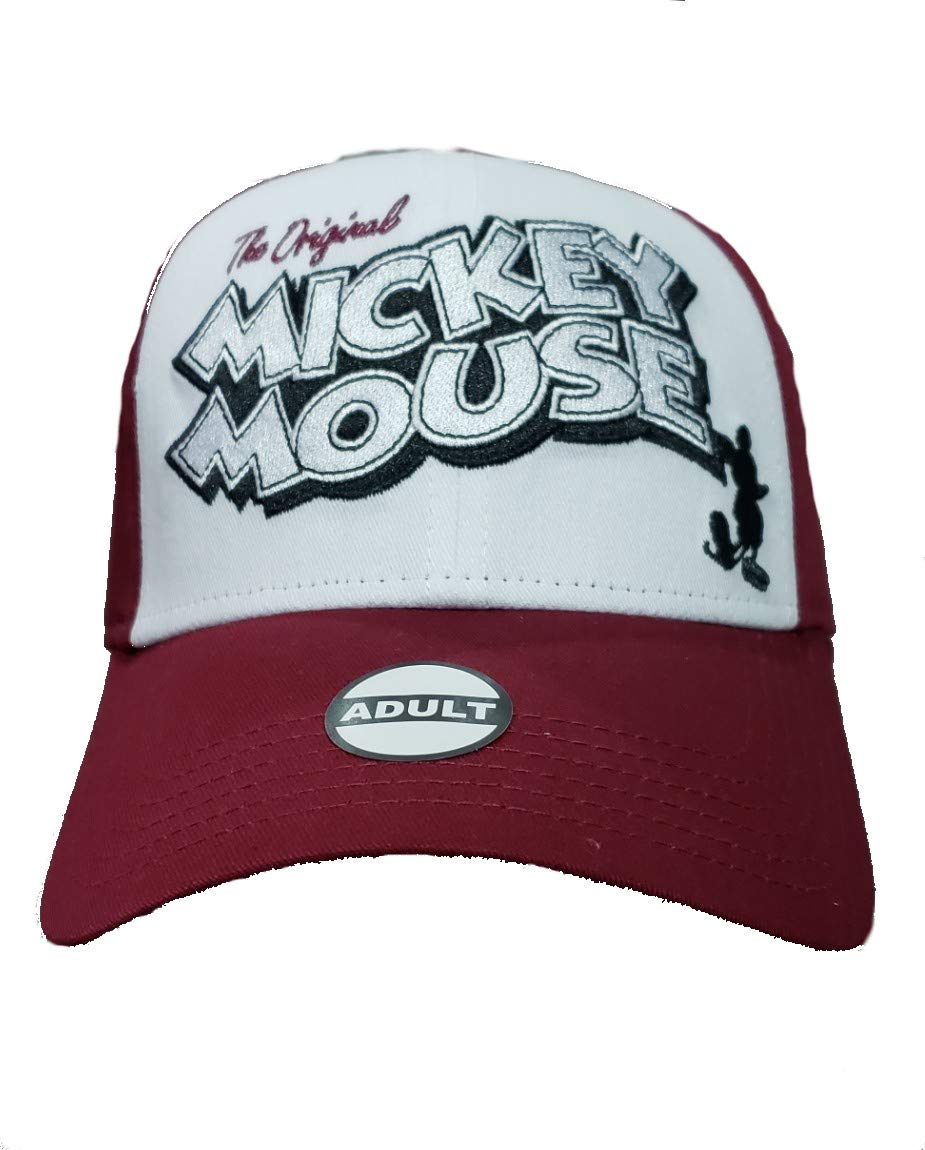 Vintage Mickey Mouse Hat for Adults - Disney Official Retro Baseball Cap - Perfect for Disney Parks, Cosplay, and Collectors