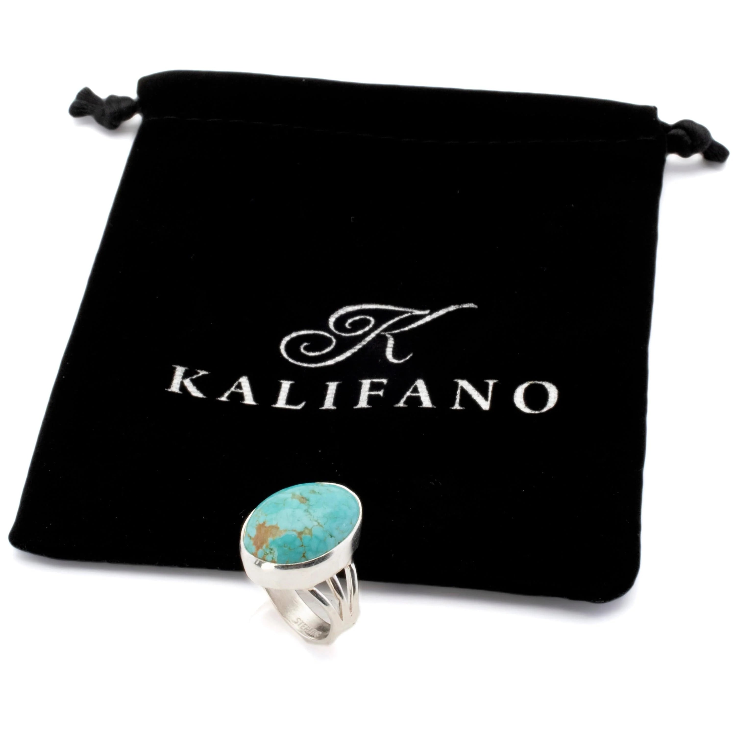 Handmade 925 Sterling Silver Ring with Genuine Kingman Turquoise - Authentic USA Crafted Jewelry for Women, Perfect for Gifts, Weddings & Boho Fashion