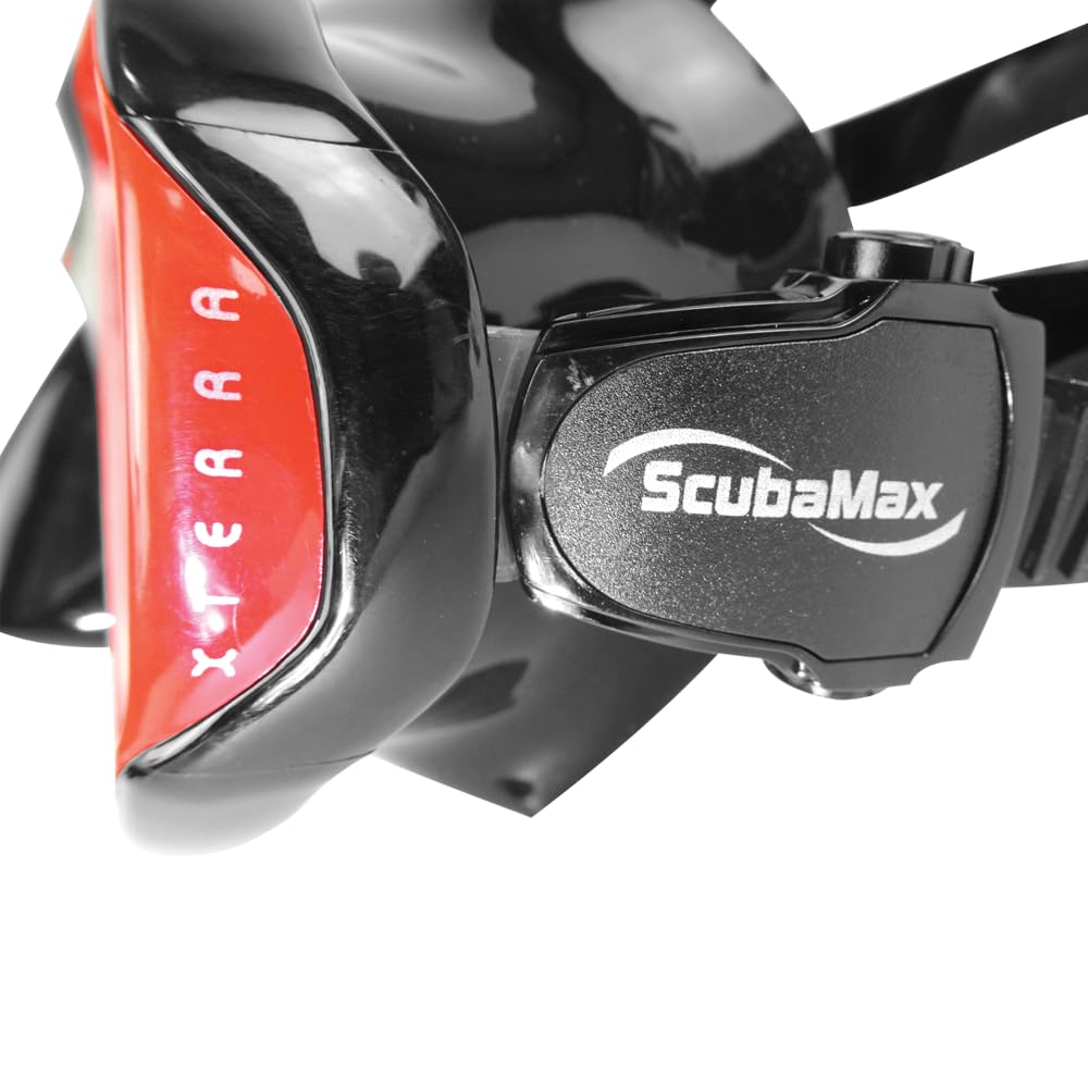 ScubaMax Xterra Scuba Diving Mask - Anti-Fog, UV Protection Snorkeling Gear for Men & Women - Perfect for Ocean, Pool & Freediving Adventures