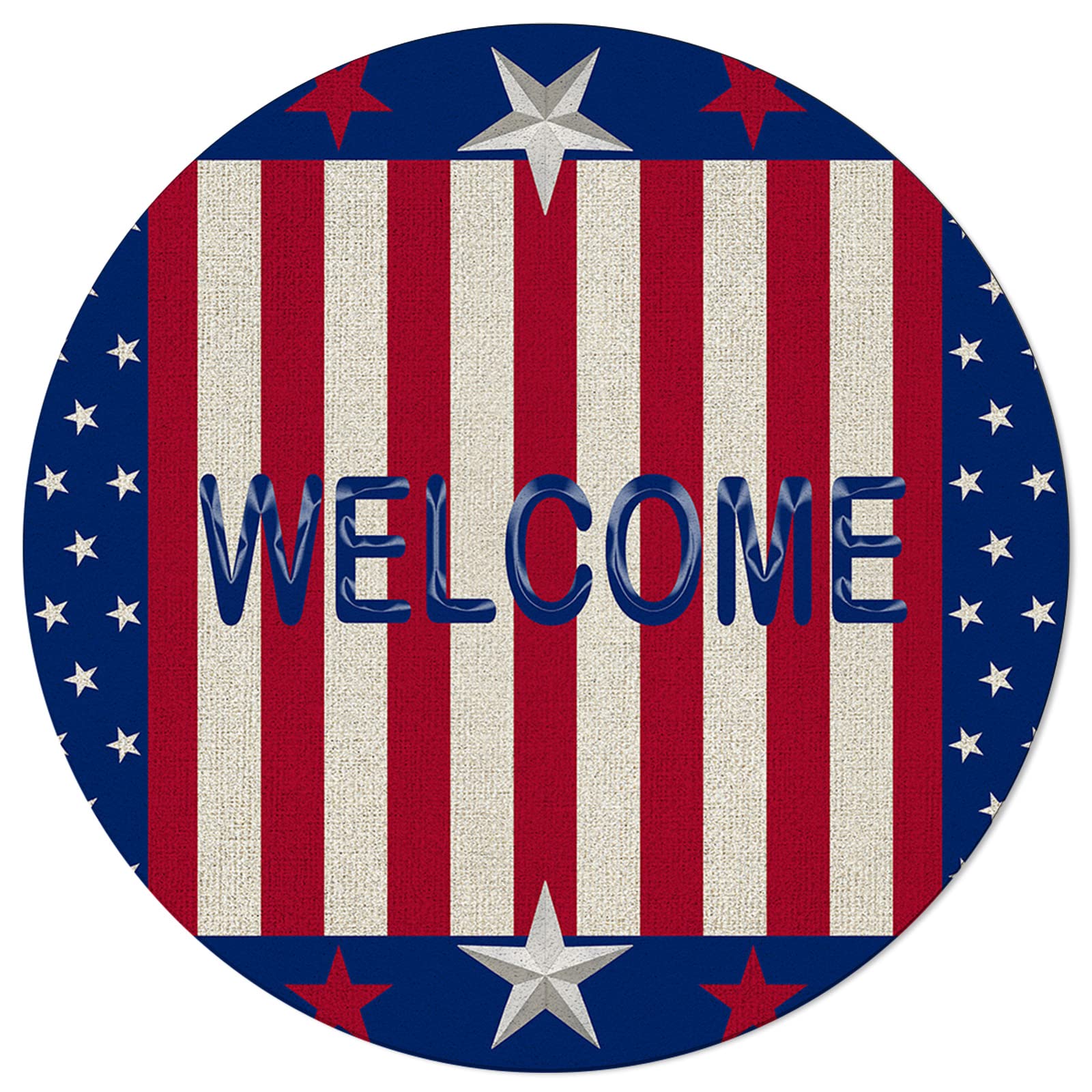 Patriot Summer Holiday Large Area Rug 5x7 Feet - Washable Low Pile Carpet for Bedroom, Living Room, Kitchen & Bathroom | 4th of July Decor, Desk Mat, Floor Runner - Perfect for American Flag Theme Home Decor & Independence Day Celebrations