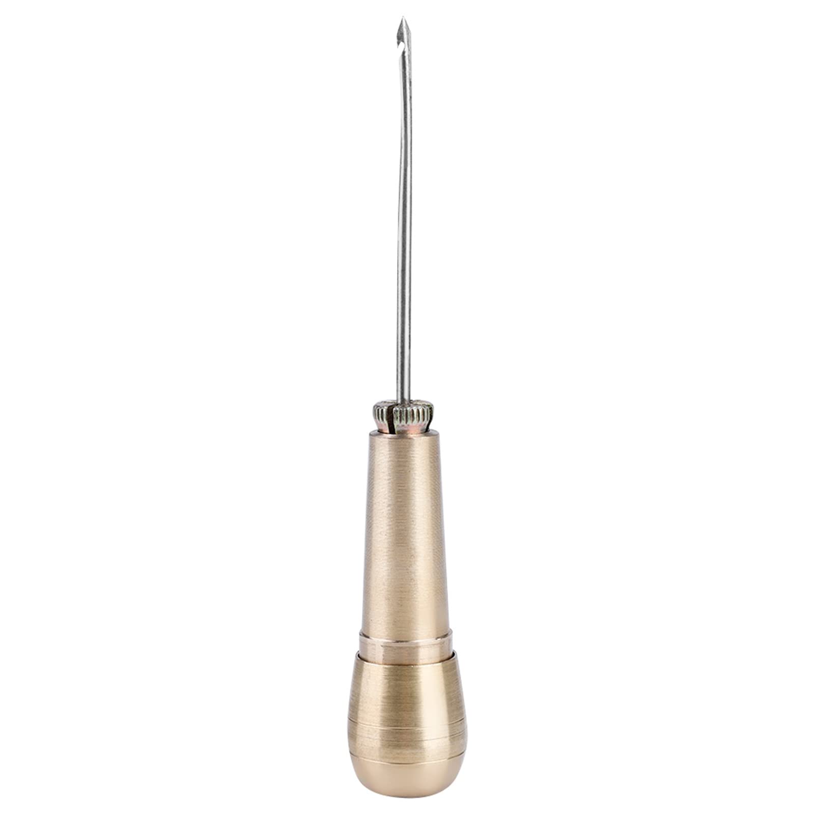 3-Piece Copper Handle Sewing Awl Needles - Professional Leather & Shoe Repair Tool Kit for DIY Crafting, Upholstery, and Outdoor Gear Maintenance