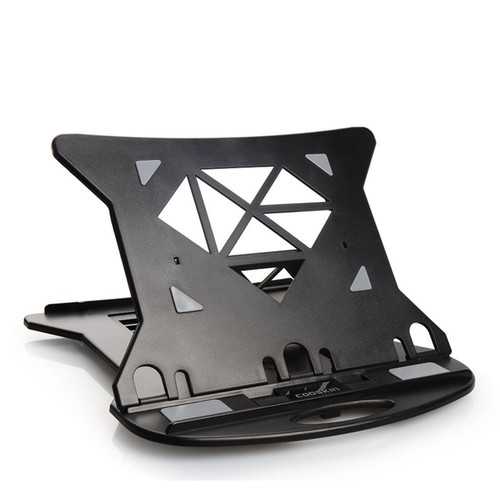 Cooskin YDA006 360° Swivel Foldable Laptop Stand with Ventilation - Adjustable Phone & Tablet Holder for Home Office, Gaming, and Travel Use