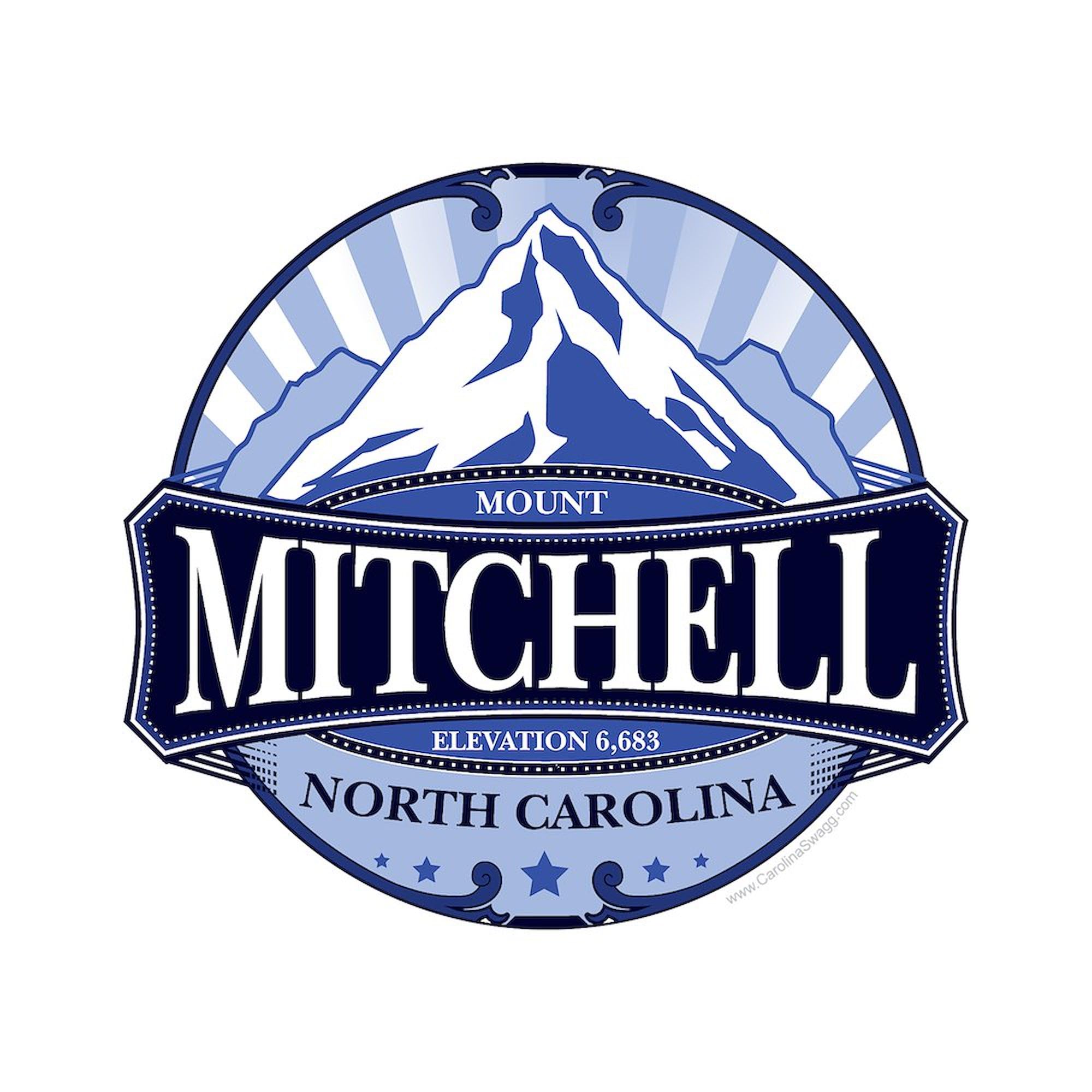 Mount Mitchell North Carolina Sticker - Square Bumper Sticker & Car Decal for Cars, Laptops, Water Bottles | CafePress