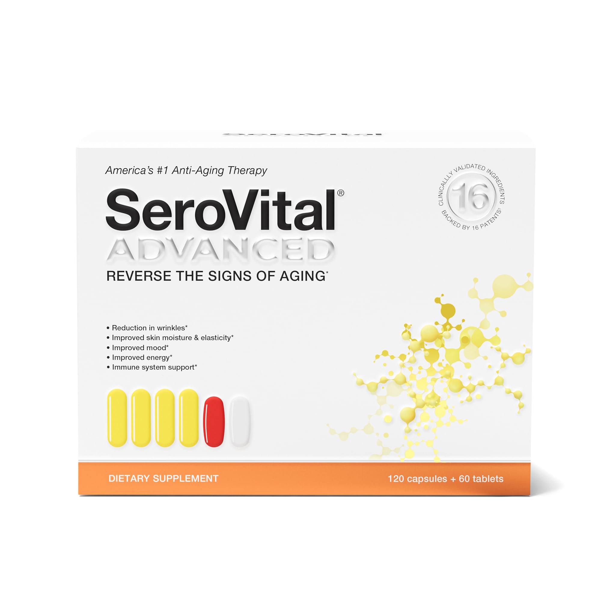 Serovital Advanced Anti-Aging HGH Supplement for Women - Boosts Collagen, Energy & Sleep Support - 30 Day Supply - Perfect for Busy Professionals & Active Lifestyles