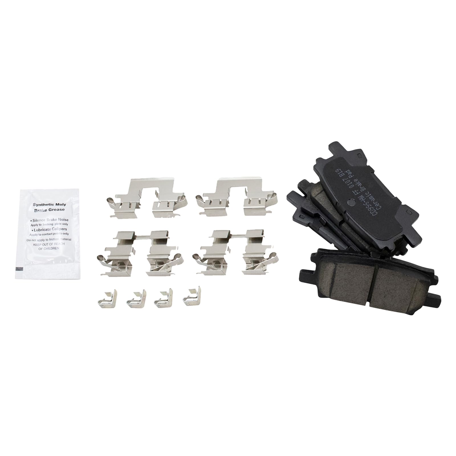 High-Performance Front & Rear Ceramic Brake Pads & Rotors Kit for 2004-2007 Toyota Highlander - Includes Brake Chemical Kit for Smooth Stopping Power - Perfect for City Driving, Highway Commuting & Off-Road Adventures