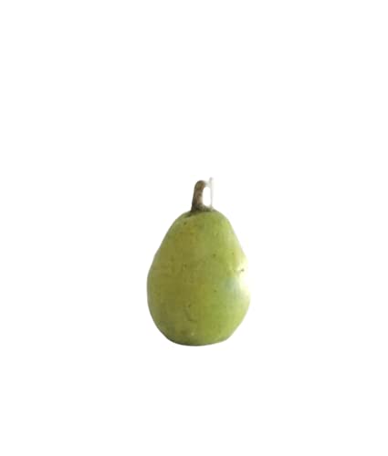 Realistic Green Pear-Shaped Scented Candle - Perfect for Home Decor, Romantic Dinners & Relaxing Bath Time