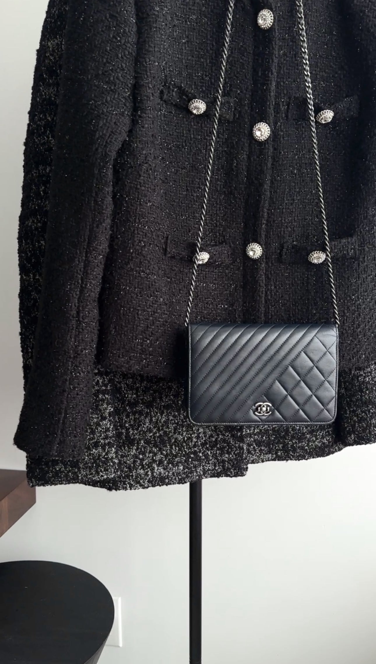 Chanel Coco Boy Black Leather Quilted Wallet on Chain - Luxury Designer Crossbody Bag for Women - Perfect for Parties, Date Nights & Everyday Use