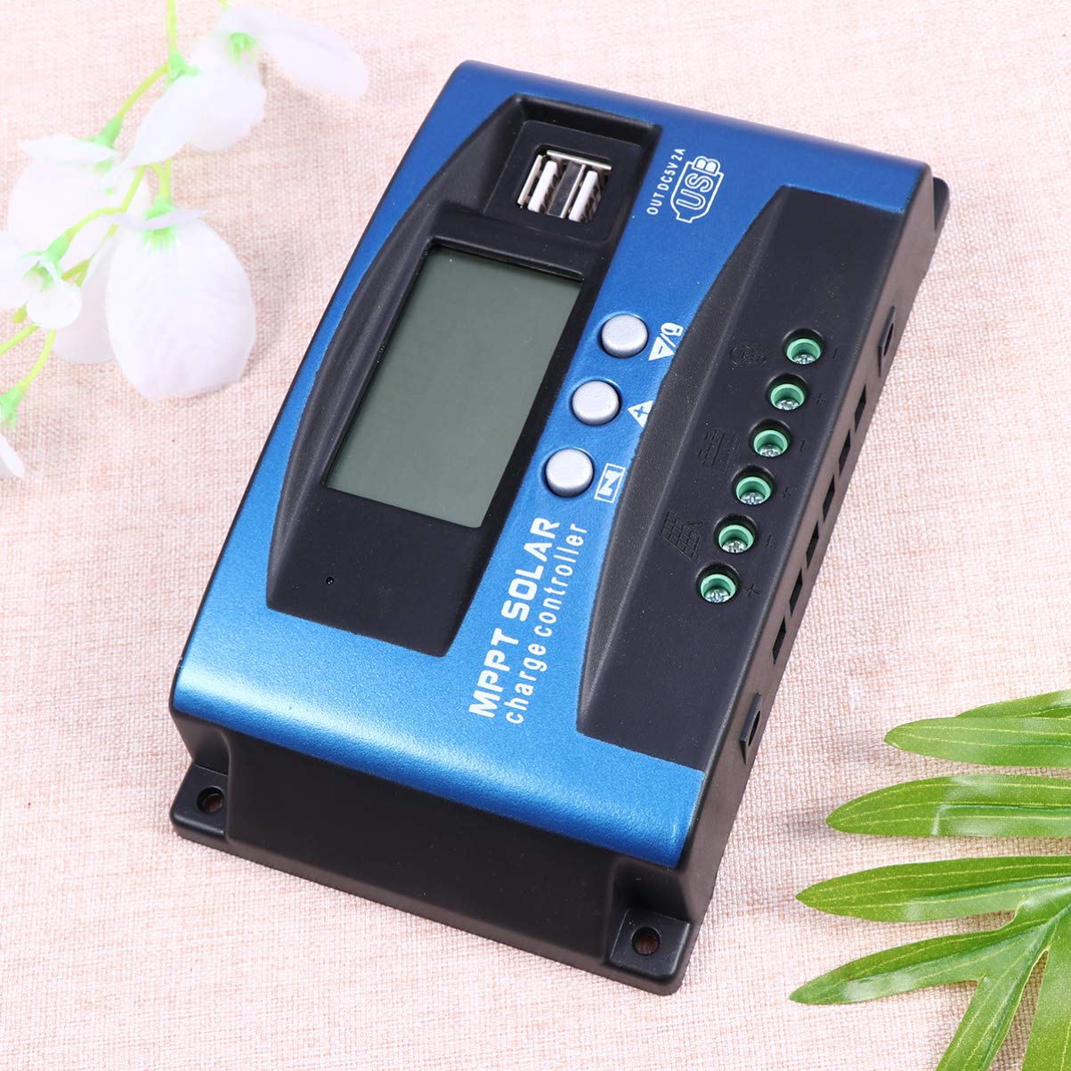 12V MPPT Solar Charge Controller for Solar Panels - Efficient Solar Panel Charger Regulator for 12V Batteries - Perfect for RV, Boat, Off-Grid & Home Solar Systems