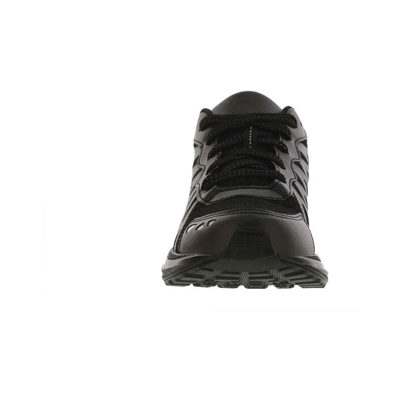 Women's Mission One W Stability Running Shoes - Black Lace-Up Sneakers for Walking, Jogging & Gym Workouts