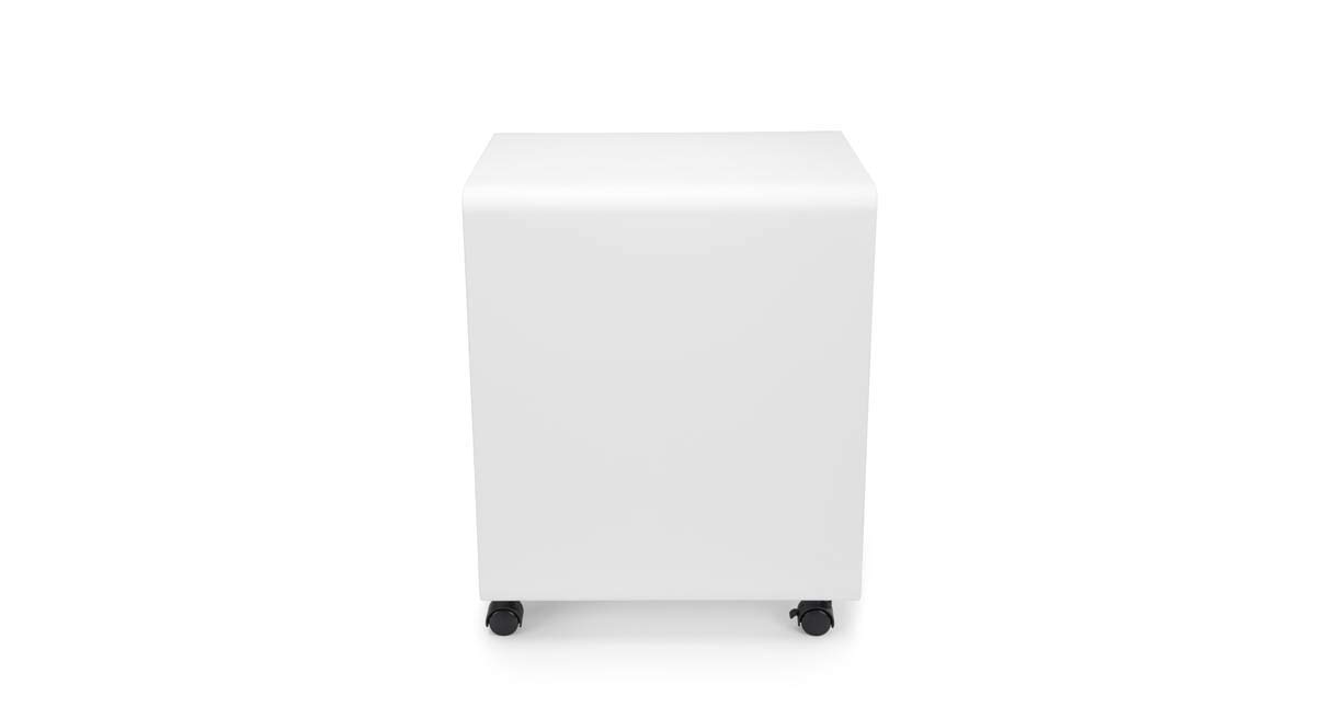 3-Drawer Rolling File Cabinet - White, Heavy Duty Metal Storage for Office & Home Organization - Perfect for Documents, Folders & Office Supplies
