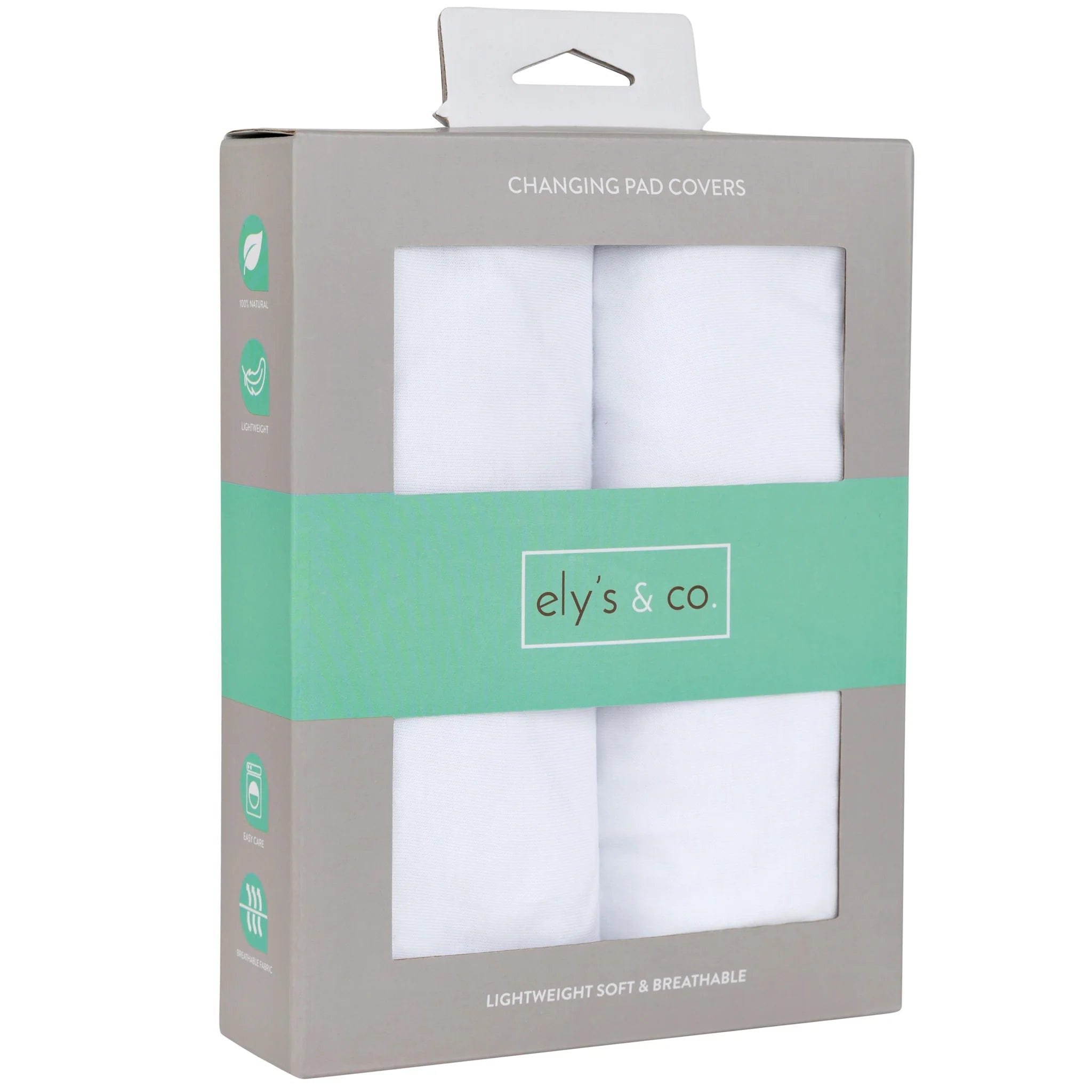 Elys & Co 2 Pack 100% Cotton Crib & Toddler Bed Sheets - Soft Breathable Nursery Bedding for Boys & Girls - Perfect for Daycare, Home Nursery & Travel