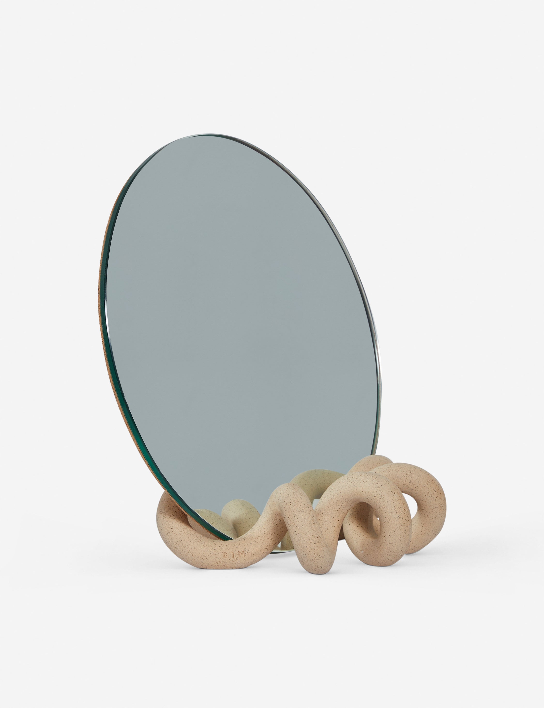 SIN Ceramics Curlee Table Mirror - Elegant Vanity Mirror for Makeup & Dressing - Perfect for Bedroom, Bathroom, and Dressing Room Decor
