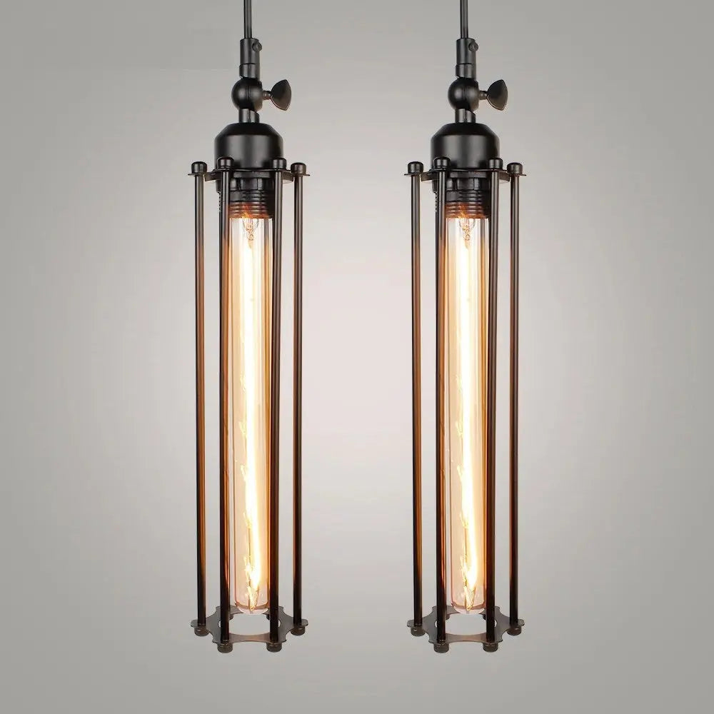 Vintage Flute Pendant Light - Elegant Glass Chandelier for Dining Room, Kitchen Island & Bedroom Decor - Perfect for Farmhouse, Boho & Vintage Style Homes