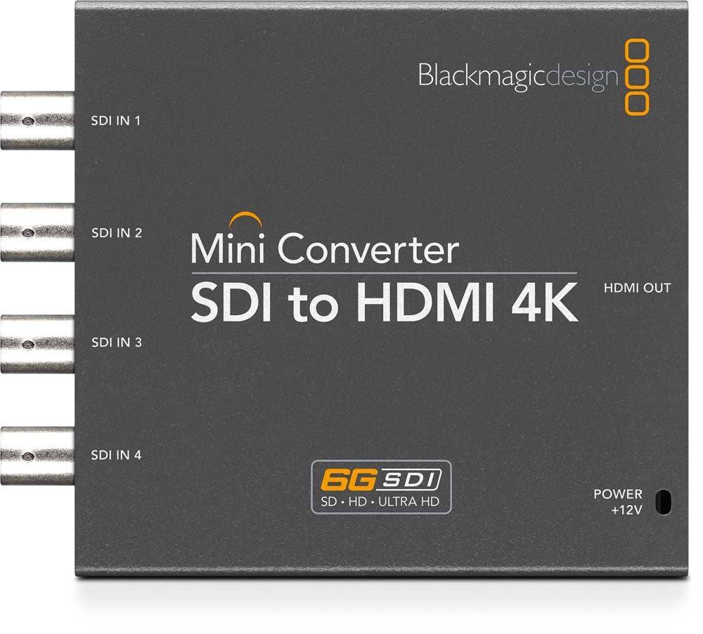 Blackmagic Design Mini Converter HDMI to SDI 4K - Professional Video Converter for Live Streaming, Broadcast & Studio Production | 4K Ultra HD Resolution | HDMI to SDI Signal Conversion