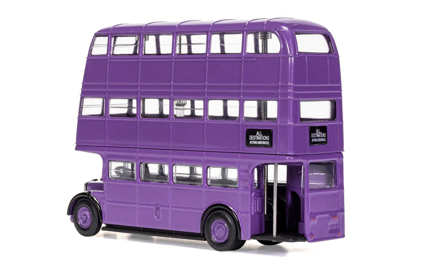 Corgi Harry Potter Knight Bus Triple Decker Diecast Model - Purple Collectible Movie Replica for Display & Gift Giving