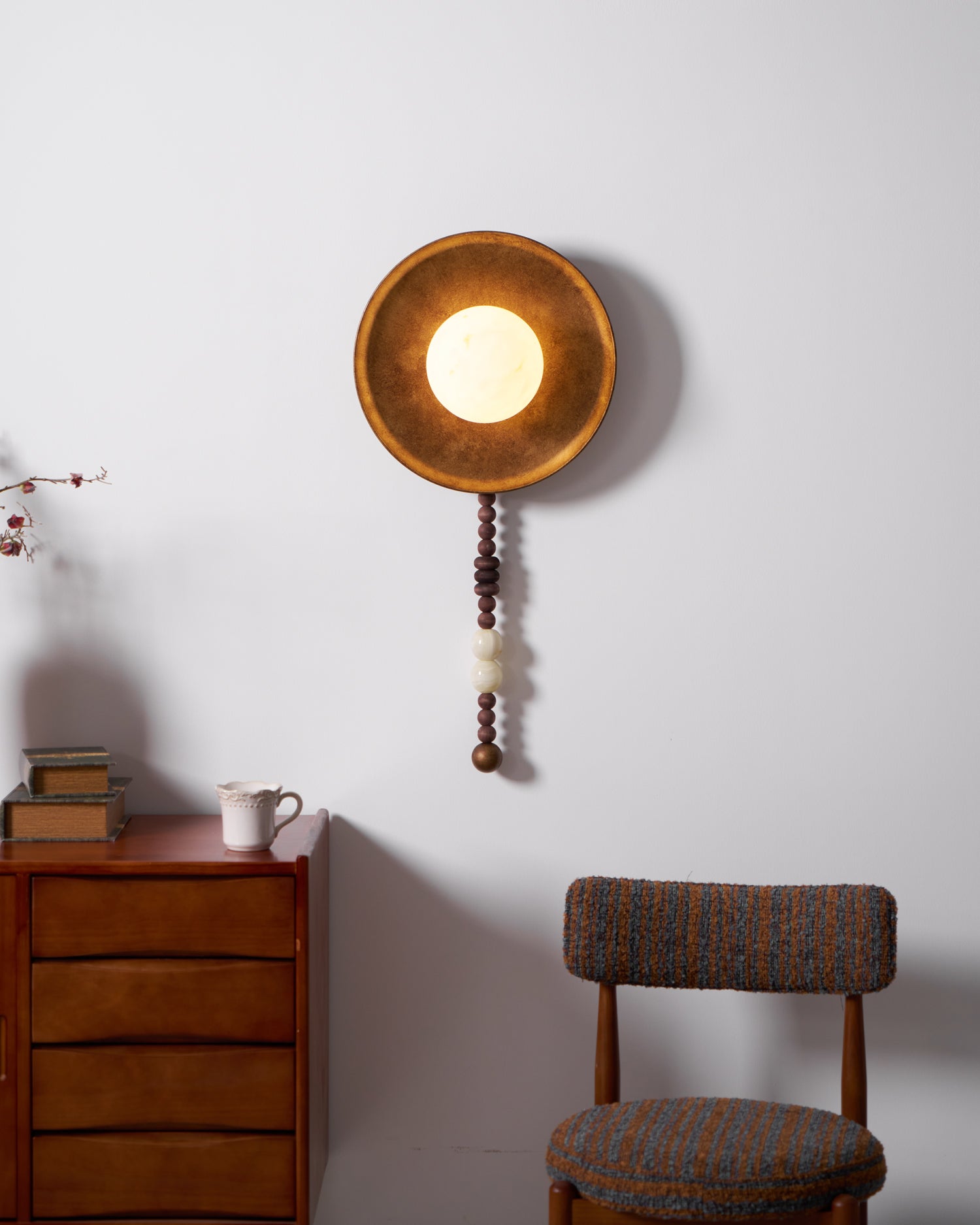 Eldertide Modern Wall Light - Dimmable LED Sconce for Bedroom, Living Room & Hallway - Energy Efficient Indoor Lighting Fixture - Perfect for Home Decor & Ambient Lighting