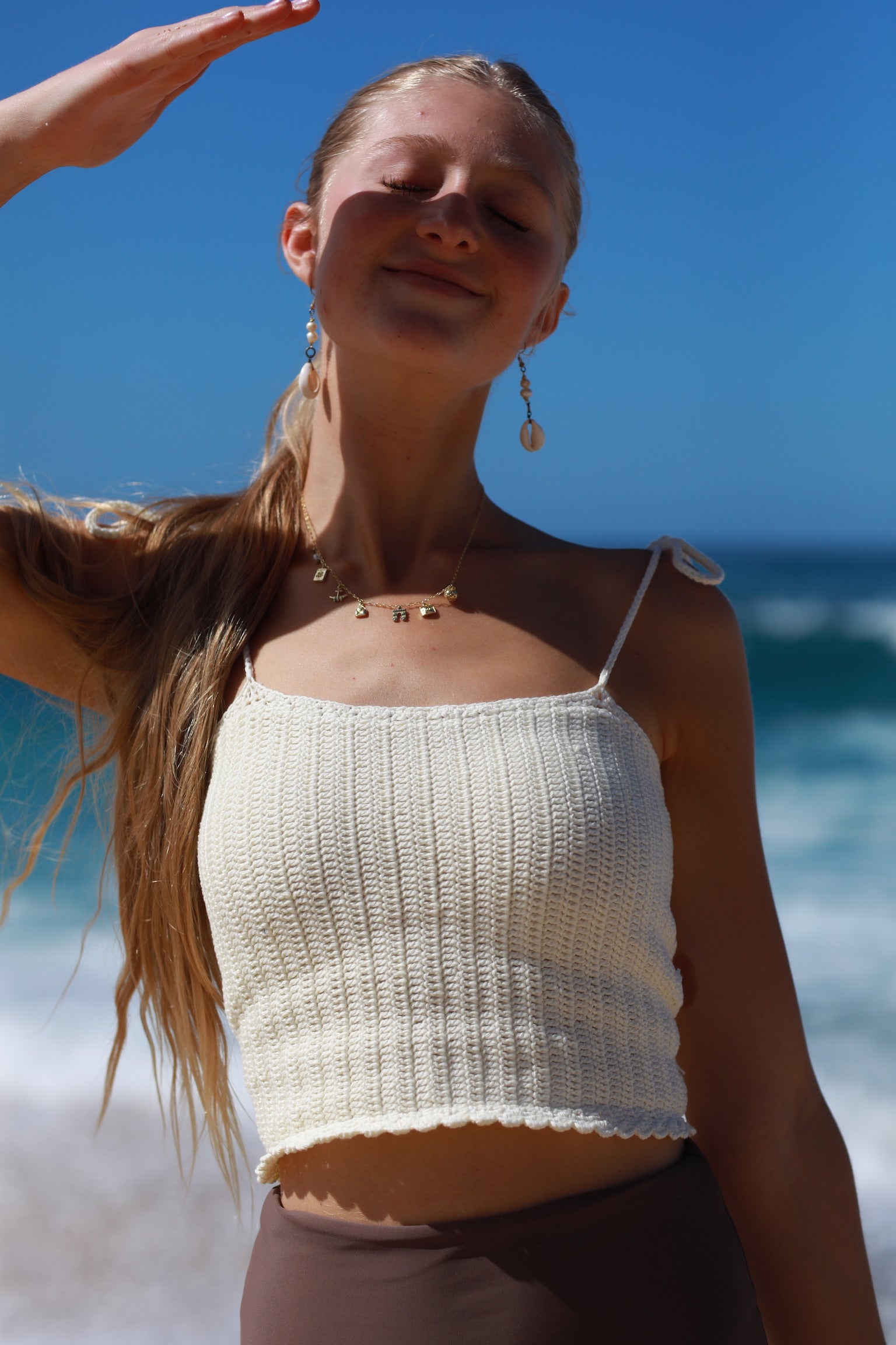 Sienna Crochet Tankini Top for Women - Stylish Beachwear & Swimwear for Pool, Vacation & Summer Outfits