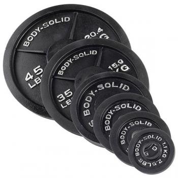 Premium Cast Iron 455LB Weight Plate Set for Strength Training - Gym & Home Workout Equipment (Plates Only) - Perfect for Powerlifting, CrossFit & Bodybuilding