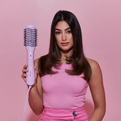 Mermade Hair Blow Dry Blush Brush - Baby Lilac Hair Styler for Smooth Blowouts & Salon-Quality Results at Home | Perfect for Daily Styling & Special Occasions