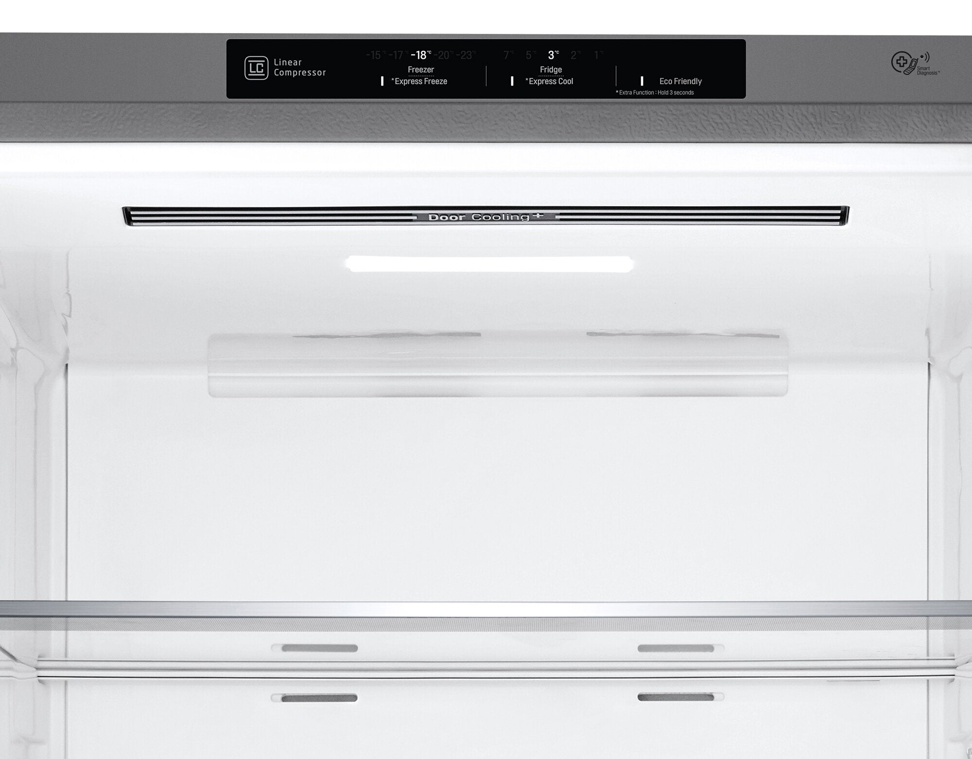 LG 420L Bottom Mount Refrigerator with Freezer - Stainless Steel GB-455PL - Energy Efficient French Door Fridge for Modern Kitchen & Home Use
