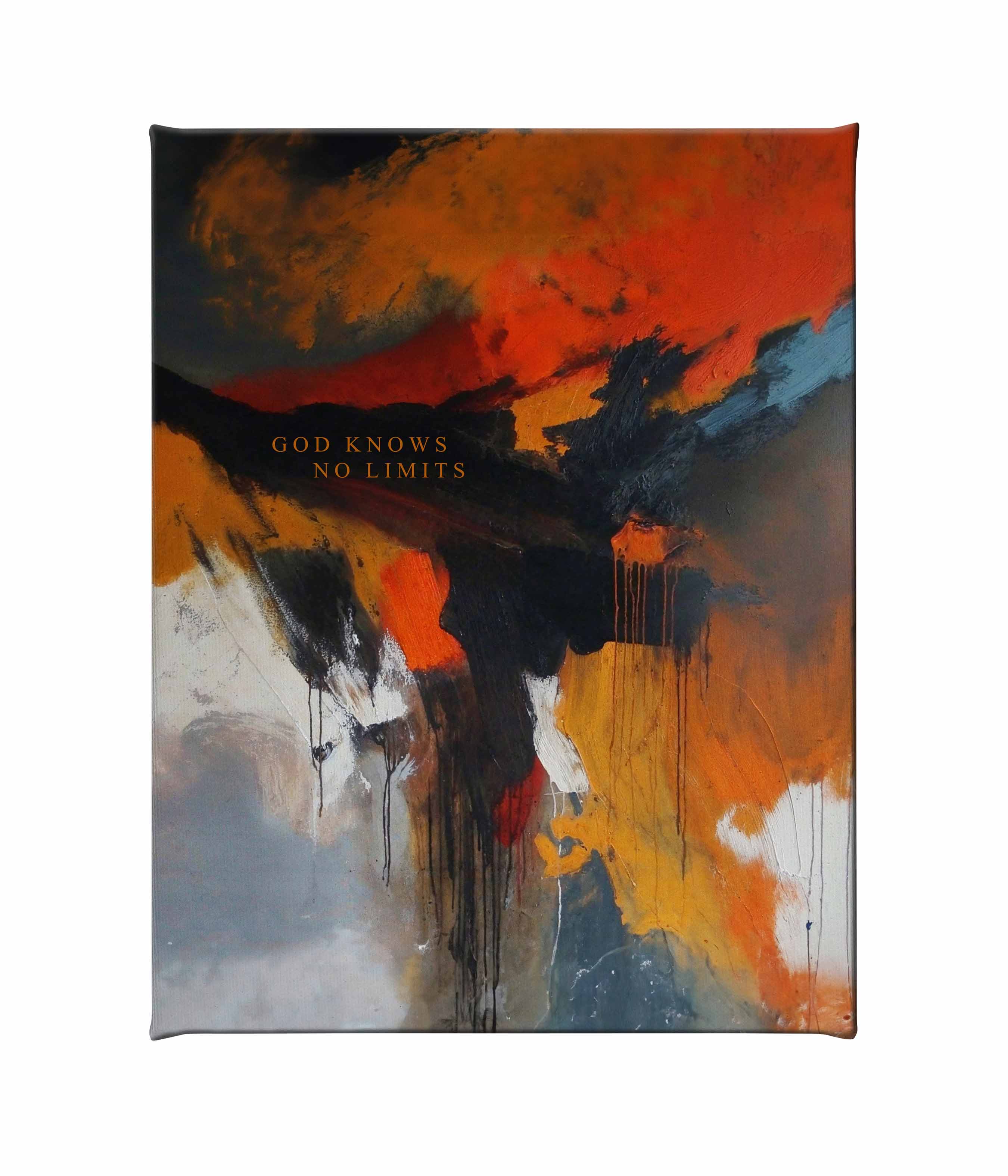 God Knows No Limits Gallery Wrapped Canvas - Inspirational Wall Art for Home, Office & Church Decor