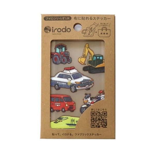 Premium Fabric Sticker Set - Construction & Working Vehicles for Kids | Durable Iron-On Patches | Perfect for DIY Crafts, School Projects & Scrapbooking | irodo