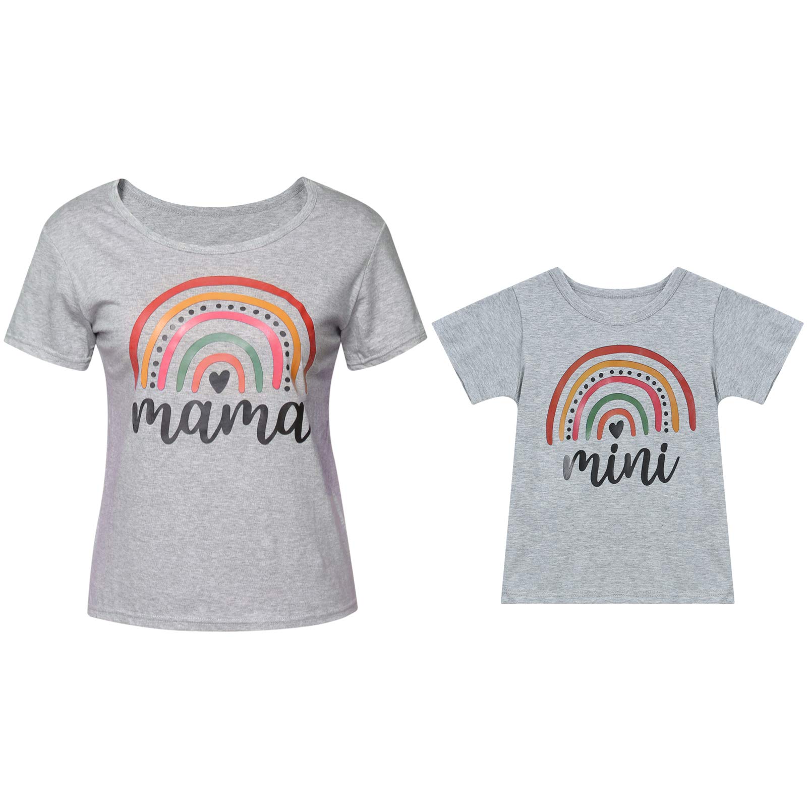 Mommy and Me Matching Shirts for Girls & Boys | Mother Daughter Matching Outfits | Cute Mother's Day T-Shirts | Summer Casual Tops for Women | Perfect for Family Photos, Mother's Day Gifts & Matching Outfits