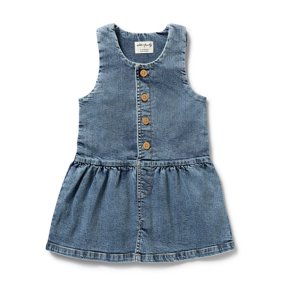 Organic Cotton Denim Dress for Women - Eco-Friendly Casual & Boho Style - Perfect for Summer Outfits, Beach Days & Music Festivals