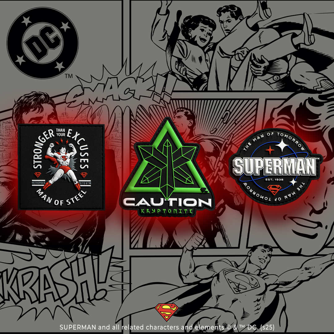 Superman Embroidered Iron-On Patches Bundle #2 - DIY Costume, Jacket & Backpack Decoration for Cosplay, Comic Con & Superhero Fans