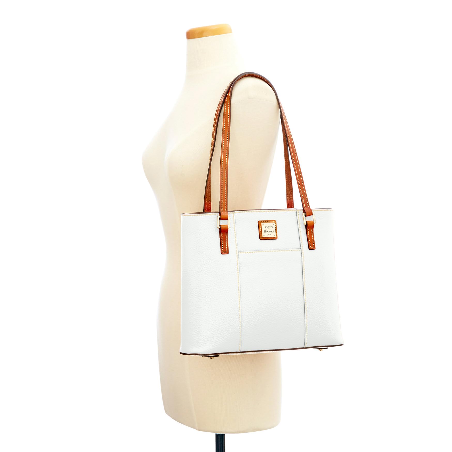 Dooney & Bourke Women's Small Lexington Pebble Grain Leather Tote Bag with Long Shoulder Straps - Perfect for Work, Travel & Everyday Use
