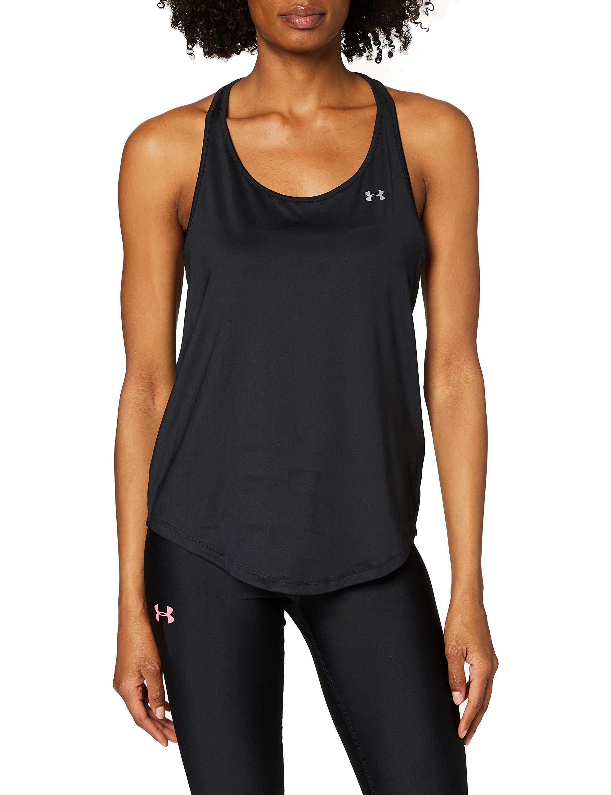Under Armour Women's HeatGear Mesh Back Tank - Moisture-Wicking Athletic Top for Running & Workouts - Gym & Yoga Essential