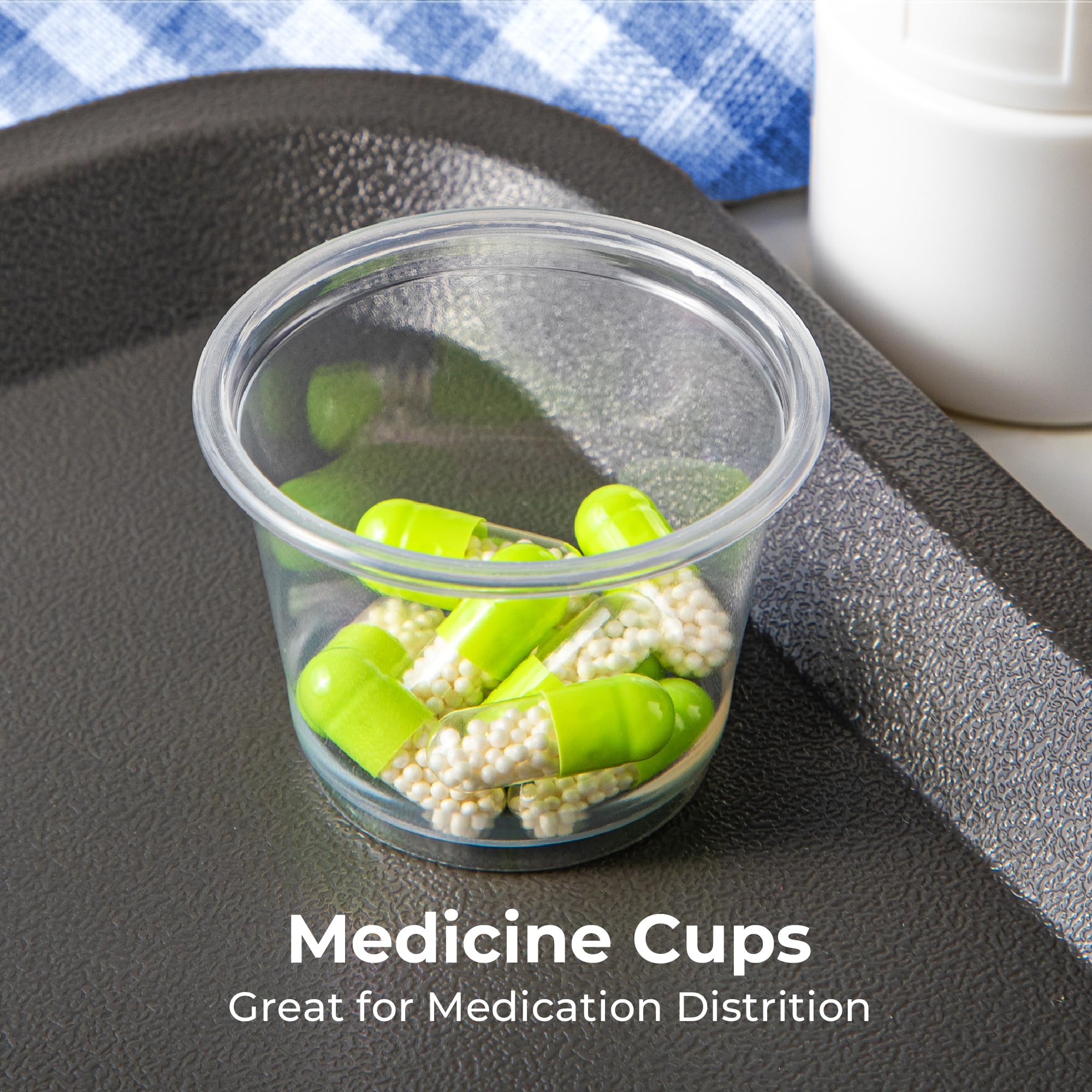 250-Pack 4 oz BPA-Free Disposable Condiment Cups | Meal Prep, Jello Shots, Dipping Sauces, Salad Dressings | Perfect for Parties, Catering & Home Use