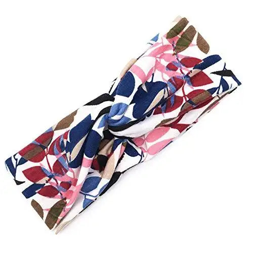 Stylish Printed Hair Bands Set for Women - 6 Pack Fashion Hair Accessories for Ponytail, Bun & Everyday Use - Perfect for Workout, Office & Casual Wear