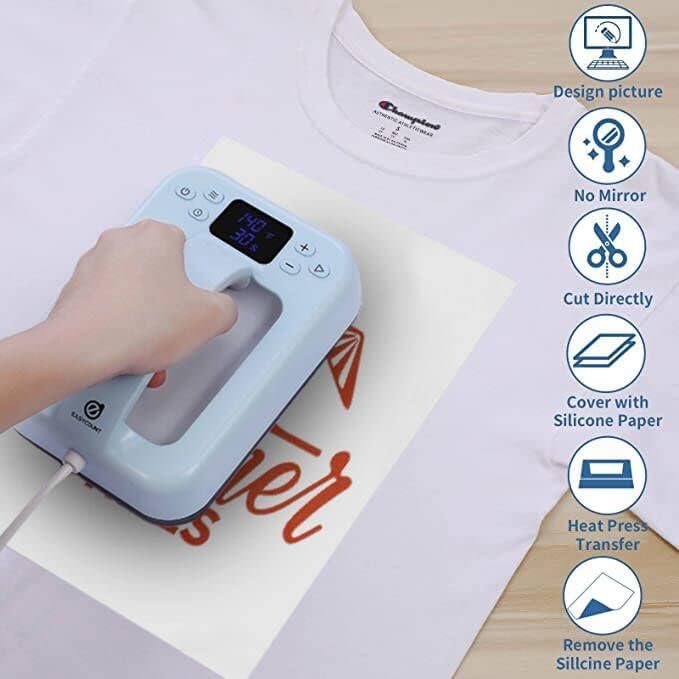 Premium Heat Transfer Paper for Light T-Shirts - 20 Sheets (8.5x11
