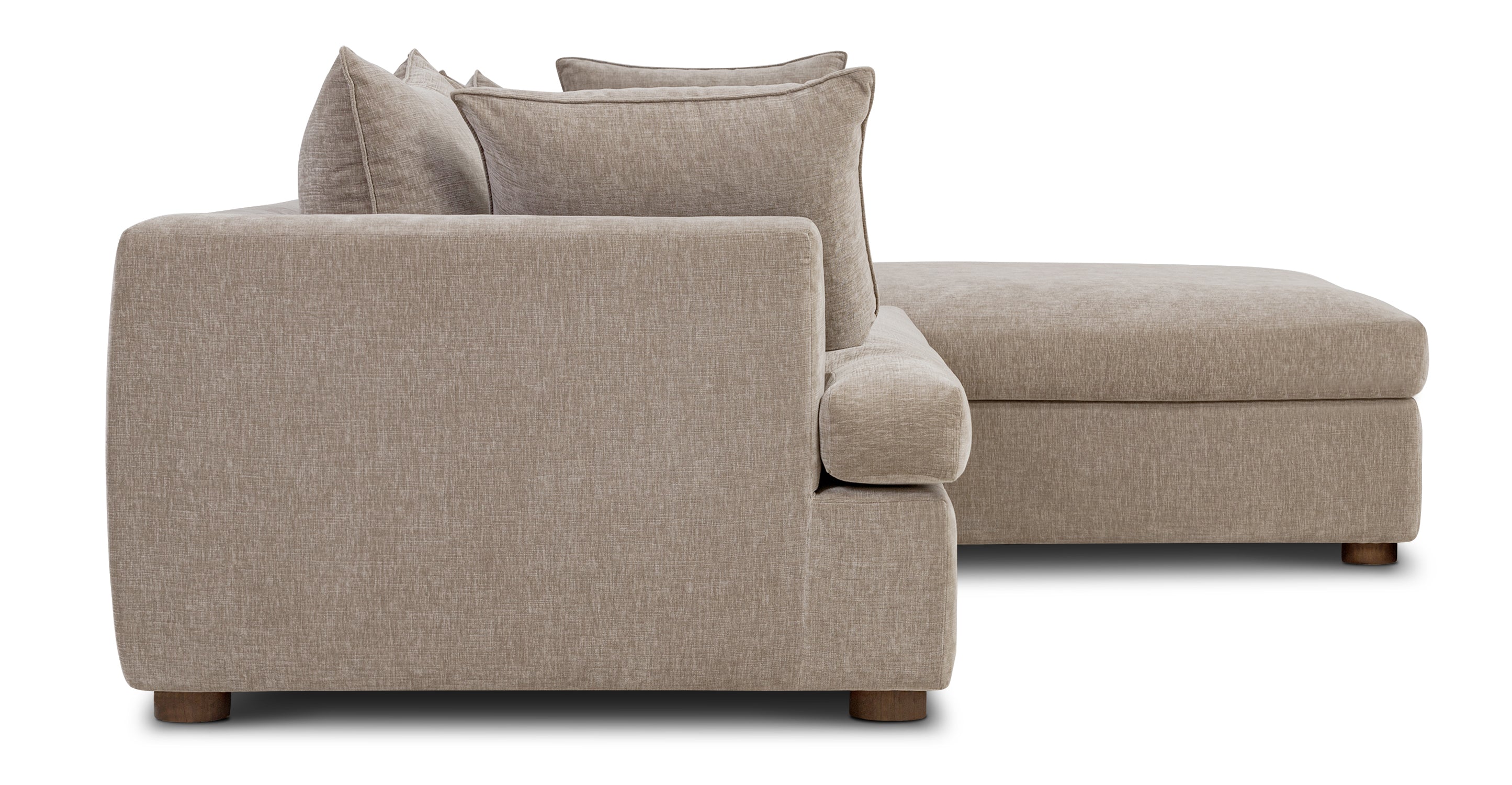 Milo Right Facing Sectional Sofa with Storage | Modern L-Shaped Couch for Living Room | Perfect for Small Spaces & Family Gatherings