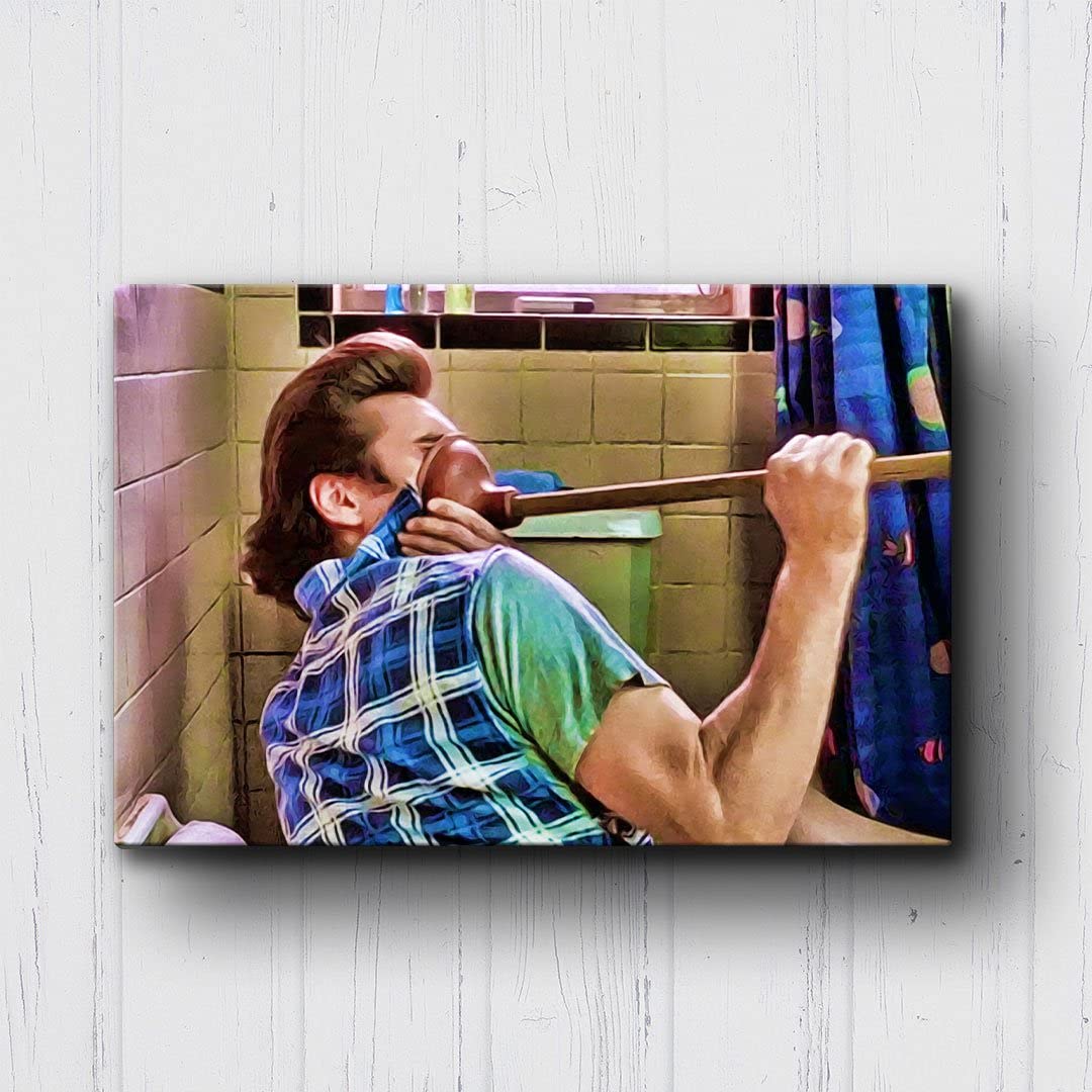 Movie Poster Canvas Art Prints - Bathroom & Home Wall Decor Painting Picture for Living Room, Bedroom - No Frame - Perfect for Movie Themed Rooms & Gifts