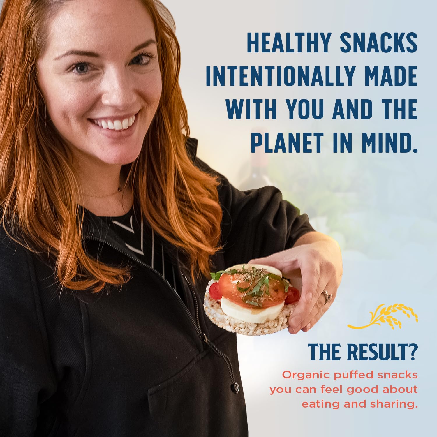 Organic Wild Rice Cakes Lightly Salted – 6-Pack | Regenerative Organic Certified, Gluten-Free & Vegan Healthy Snacks (8.5 Oz Each) – Perfect for On-the-Go Lunches, Office Snacks & Weight Management