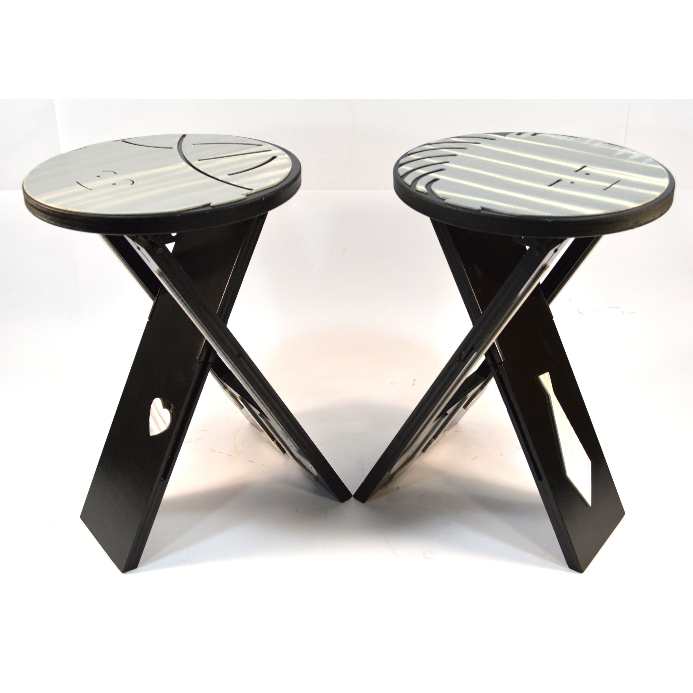 Functional Art Stoolie Stool - Set of 2 by F Garbotz - Modern Son & Daughter Stools for Kids' Room Decor and Play Area Seating
